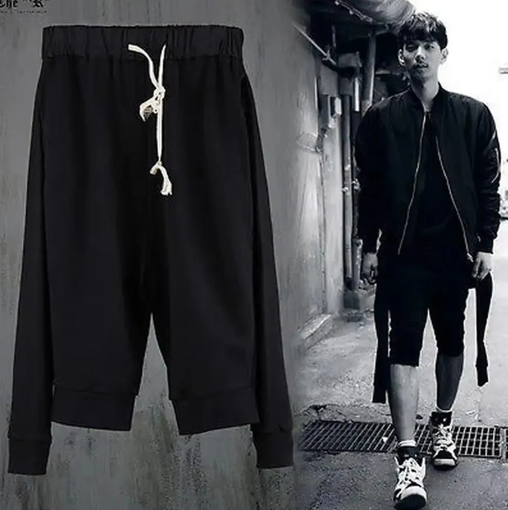 27-46 New 2025 Men Women Clothing GD Hip Hop Personalized Hair Stylist Capris Pants Plus Size Singer Costumes
