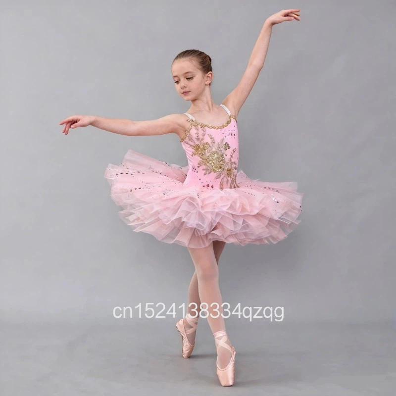 

Children Ballet Dance Tutu Dress Kids Child Skirt Tulle Sequined Ballet Dance Dress Christmas Birthday Party Leotard Dancewear