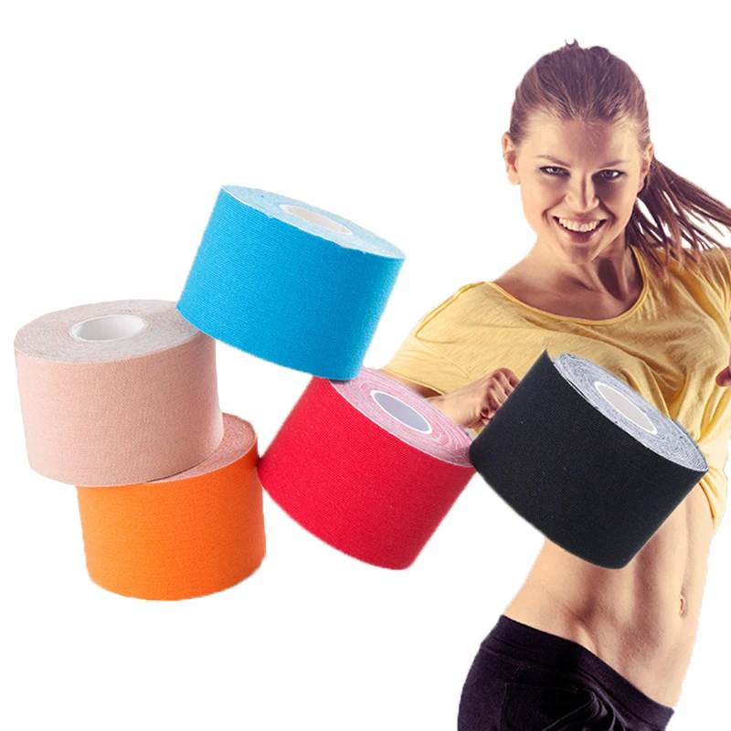 Kinesiology Muscle Bandage Sports Cotton Elastic Bandage For Stretching Knee Muscle Pain Relief Work Out At The Gym