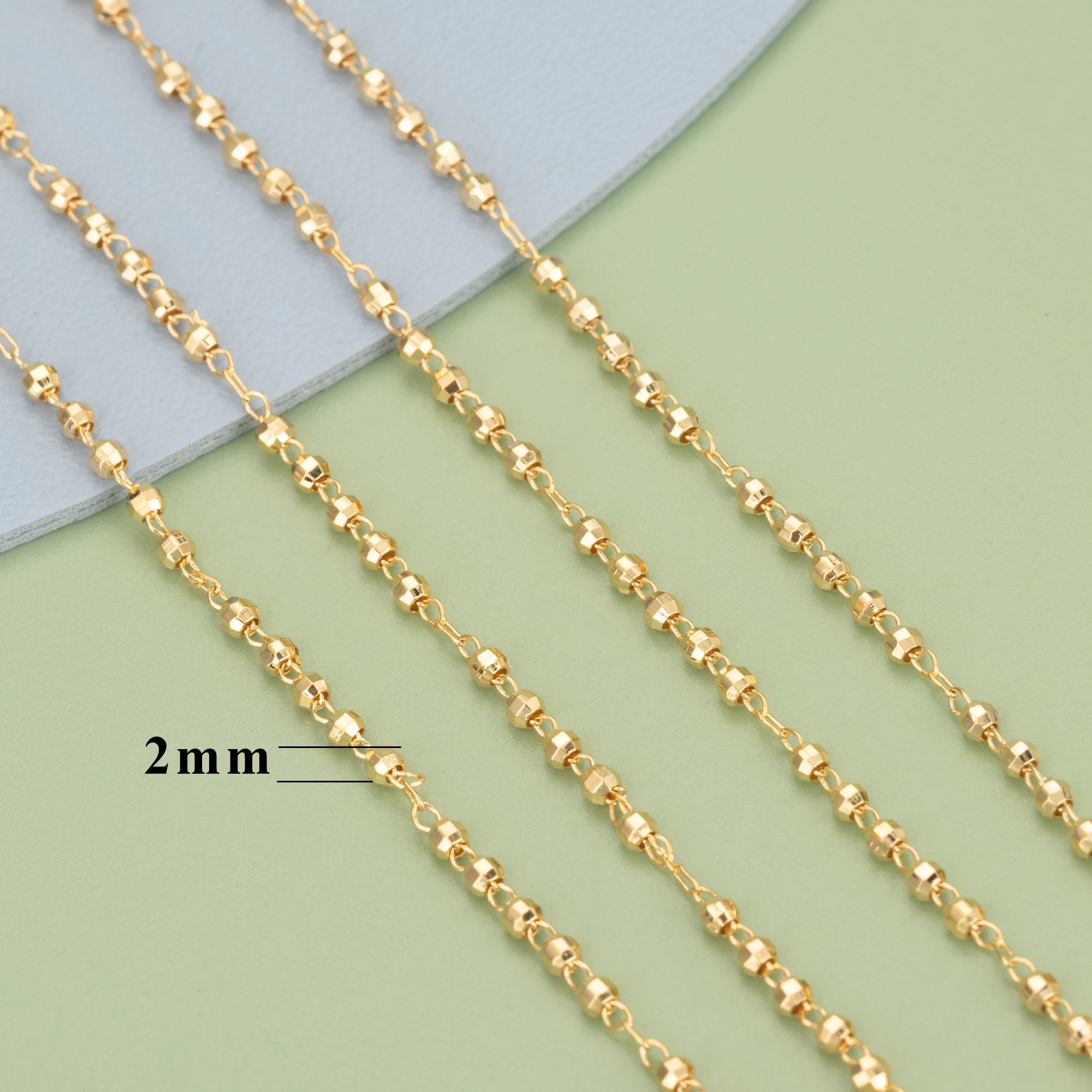 YEGUI C79,jewelry accessories,diy chain,18k gold plated,0.3 microns,pearl,hand made,jewelry making,diy chain necklace,1m/lot