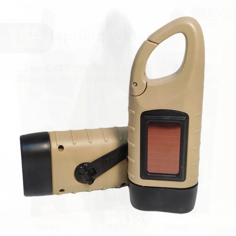 

Фонарик с ручным управлением, уличный аварийный солнечный многофункциональный светодиодный фонарь для кемпинга, хаки/армейский зеленый/желтый/черный дастер