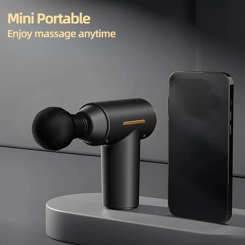 Pistola de Massagem Muscular Portátil Mini, Massageador Vibratório para Alívio de Dores no Corpo, Pescoço e Costas, Ferramentas de Relaxamento Muscular Profundo