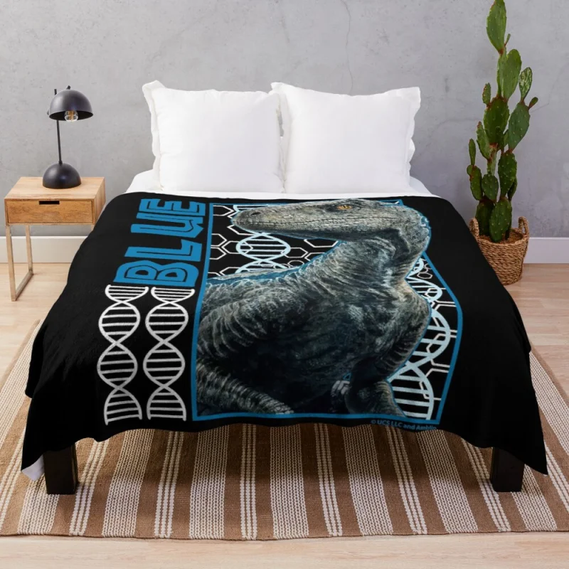 Jurassic World - Blue Fan Art Graphic Throw Blanket Double Blanket 5 sizes/200x180cm