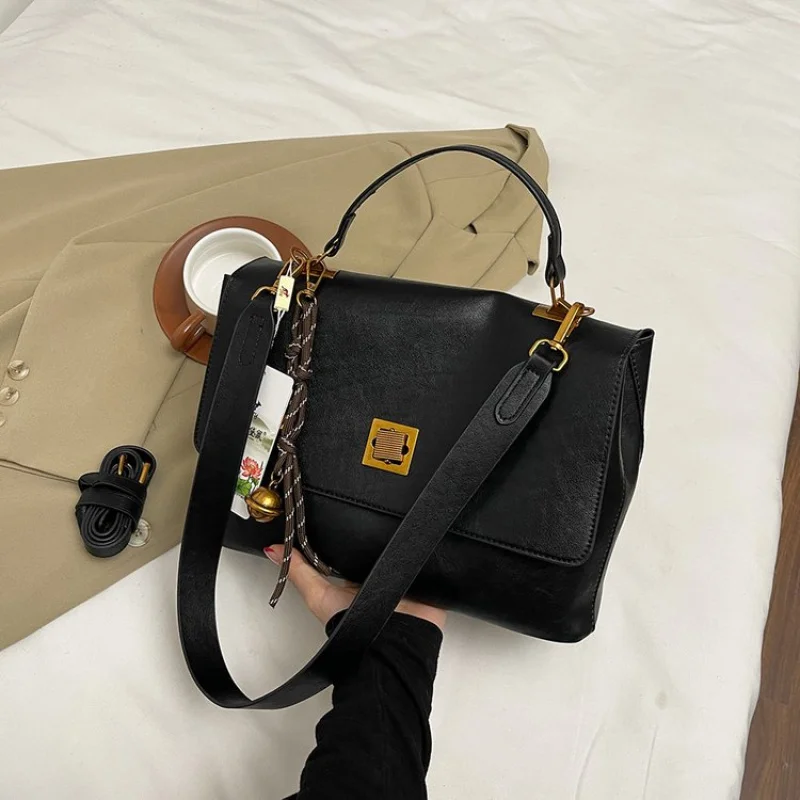 

Elegant Leather Women's Tote Bag High-End Luxury Brand Fashionable Famous Paris Designer Vintage Bag