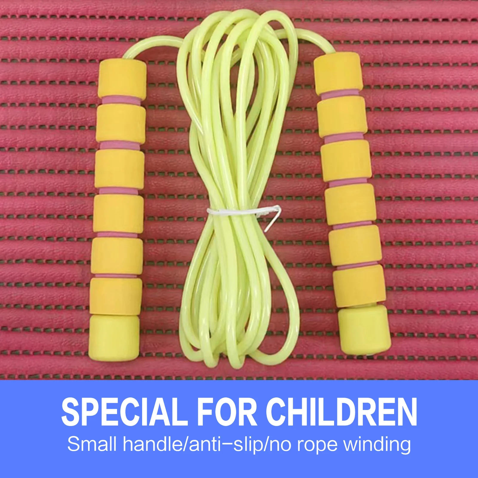 حبل الطفر للطلاب 2.4 متر مقبض رغوي عالمي مضاد للانزلاق حبل الطفر بطول احترافي قابل للتعديل حبل القفز للتدريب #4