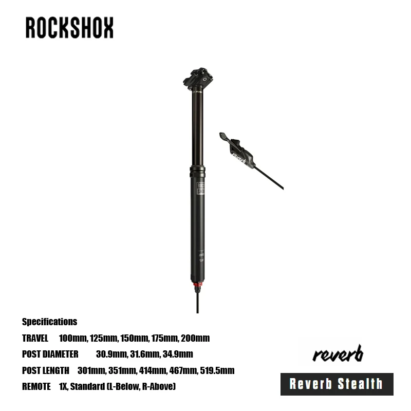 

ROCKSHOX Reverb Stealth Seatpost SP-RVB-S-C1 NEW Travel options 175mm and 200mm MTB & Road bicycle acesssories cycling