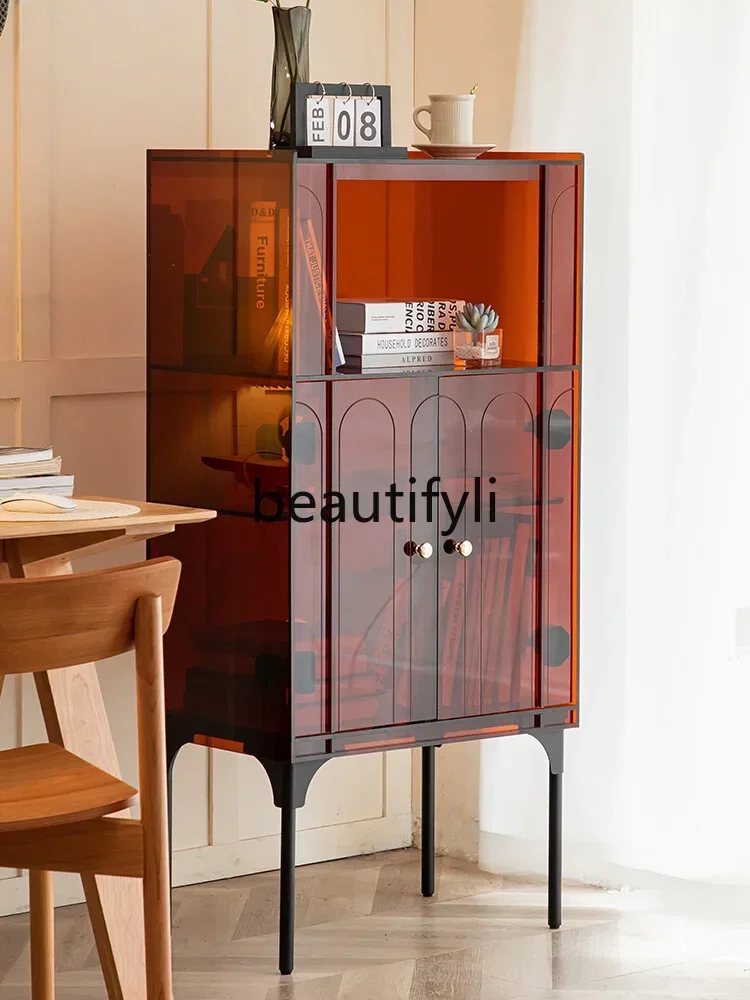 

56Acrylic locker integrated dining side cabinet simple