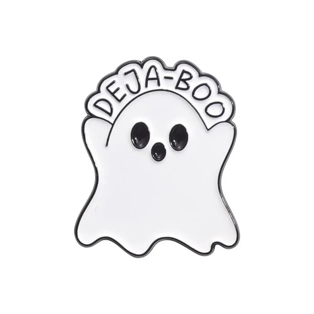 Halloween Punk Enamel Pins Cute Food Ghost Hamburger Pin Kids Brooch Backpack Lapel Badges Friends Gift Accessories Jewelry L3L5