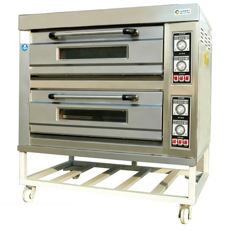 Bakery equipment Commercial gas electric pizaza oven for sale price,gas 2 3 deck industrial cake bread baking ovens