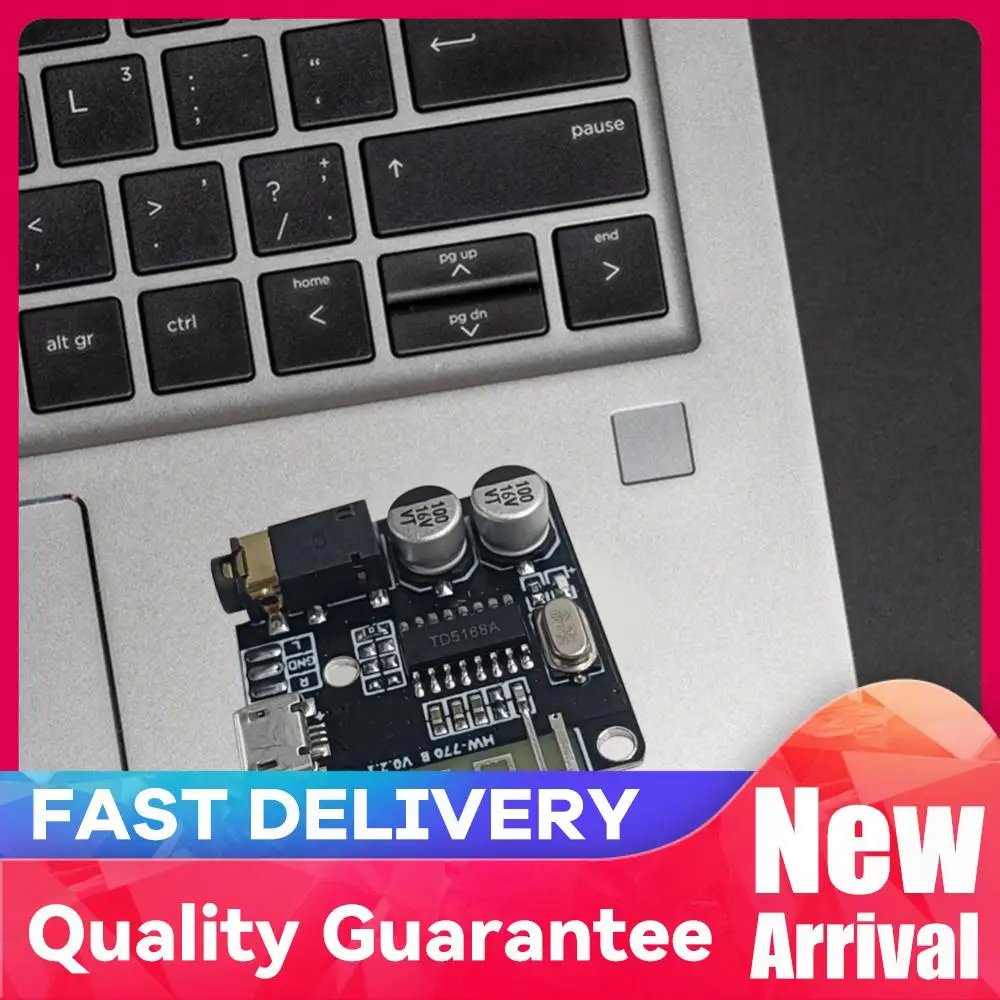 Wireless Stereo Music Module Bluetooth-Compatible 4.1/5.0 3.7-5V Decoding Player Amplifier Board 2 Channels Micro USB 5V Powered
