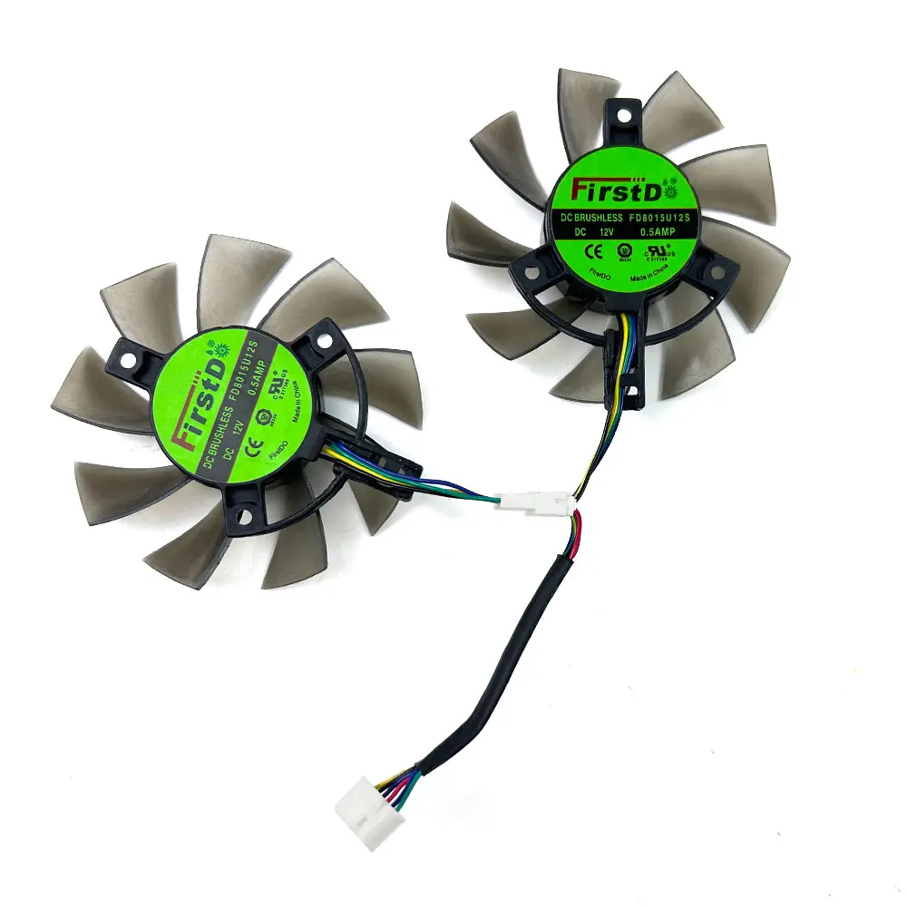 NEW Cooling Fan 75MM 6PIN FD8015U12S RTX2060 GTX1650 1660S GPU FAN For ASUS TUF Gaming RTX 2060 1660 Super video card fans