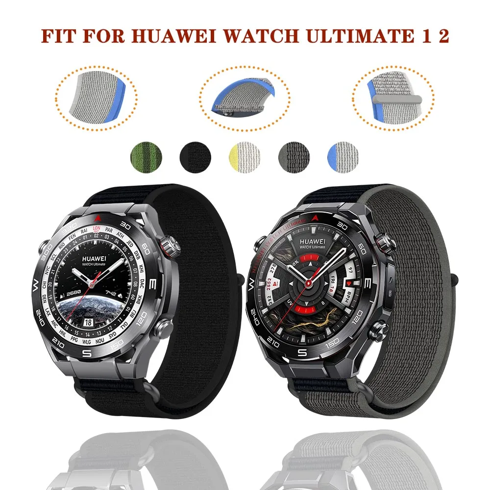 

For Huawei Ultimate 2/1 Watch Strap Nylon Running Strap Sports Breathable Comfortable 22mm Universal for Huawei Ultimate 2 Band