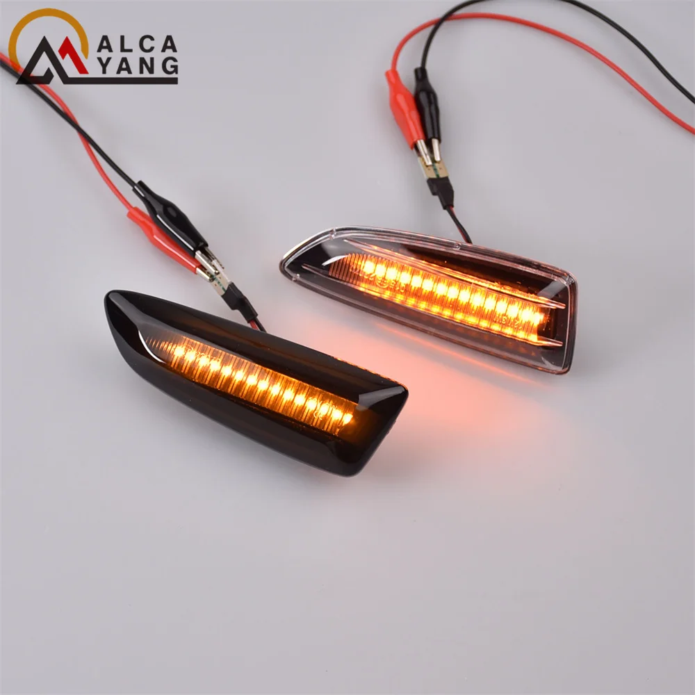 2 Stück LED Dynamische Seitenmarkierungsleuchte Blinklicht Sequentieller Blinker für Opel Astra J Astra J K Zafira C Insignia B Grandland X – Detail 6