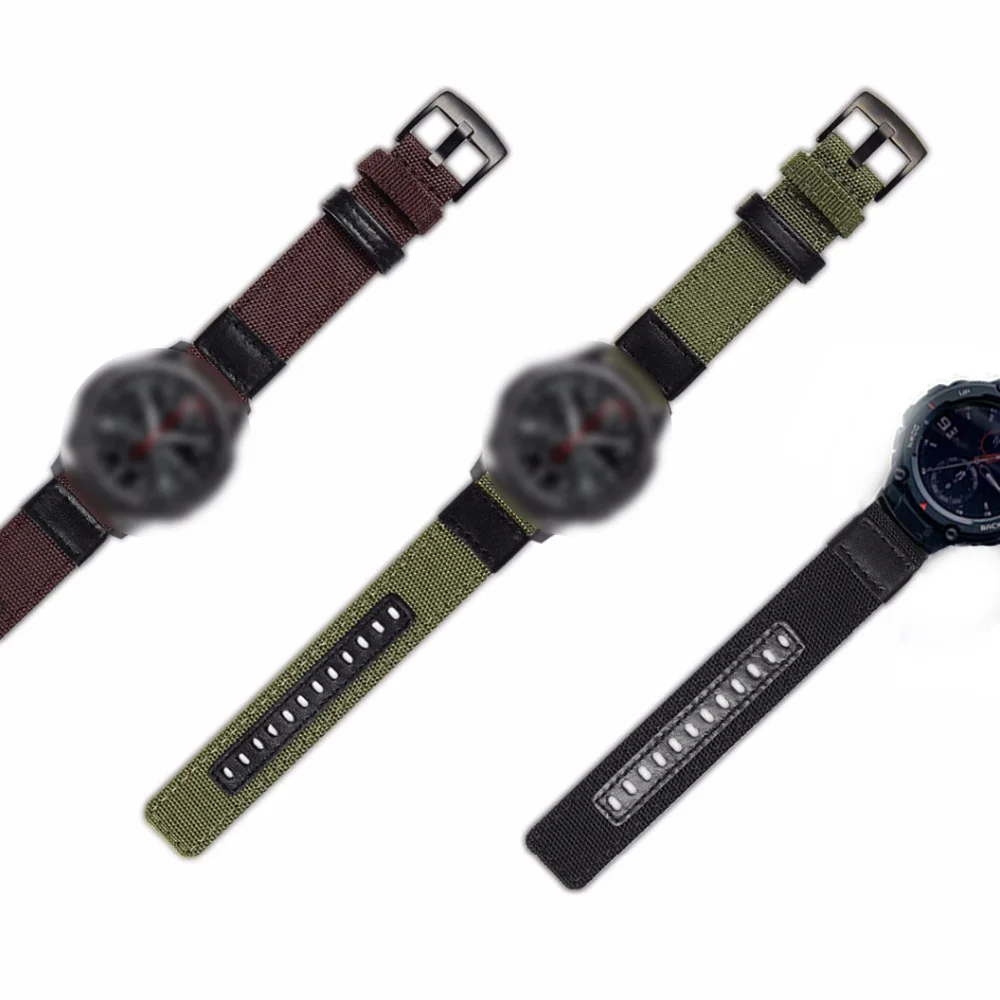 Canvas Strap For Huami Amazfit T-Rex 2 Smart Watch Band Sports Bracelet For Xiaomi Amazfit T-Rex 2 Rex T Rex Pro Wristband