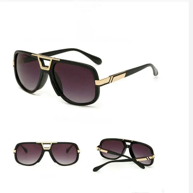 

Luxury Oversize Sunglasses Brand for Women Men Glasses Fashion Eyewear Round Frame Retro UV400 Sunglasses wholesale 10PCS