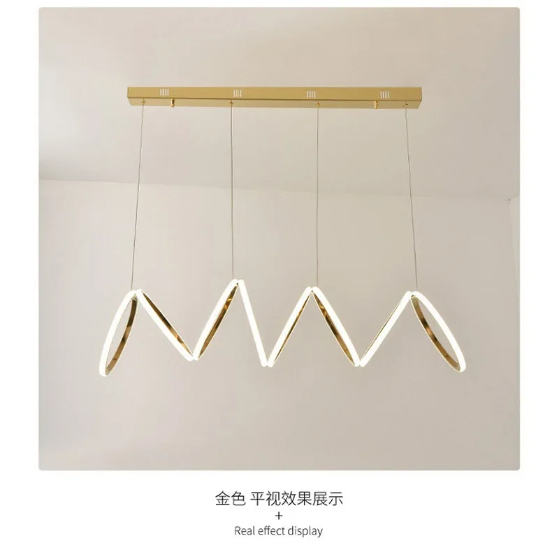 Primärfarbe 8 Kreise Ringkombination 1,2 Meter 8 Ringe Licht Luxus Restaurant Bar Kronleuchter