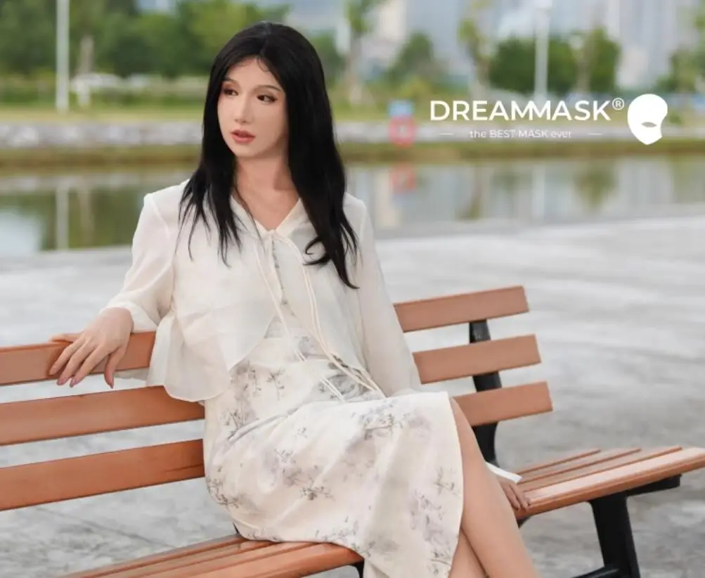 

(VANILLA NORMAL VERSION))Crossdressing Силиконовая маска для транссексуалов на всю голову Косплей Мужская и женская маска с грудным торсом DMS M30R