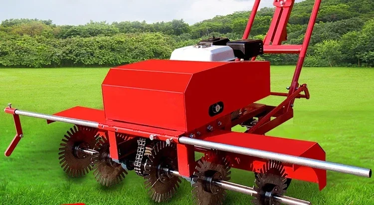 Grassland cutting line Grass block transplantation cutting machine Hand push line cutting and marking machine