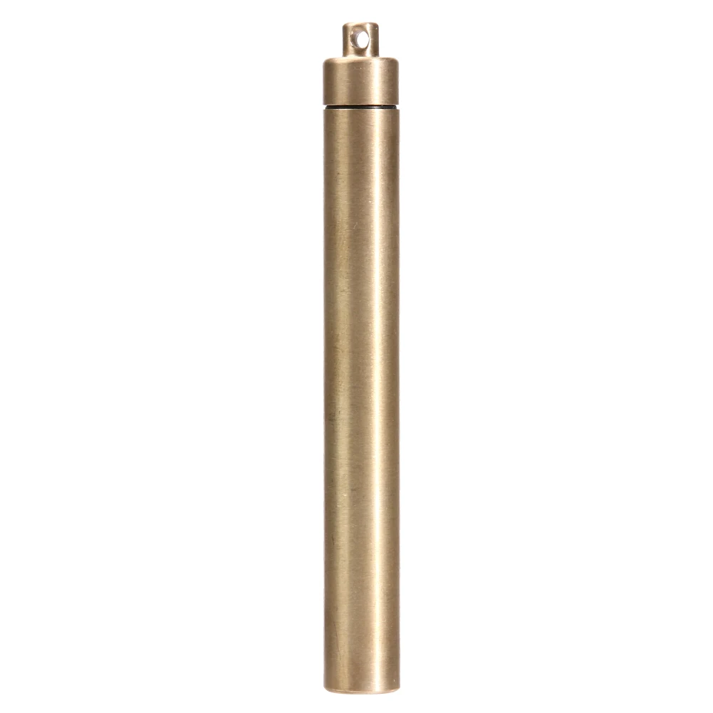 Ti Alloy Capsule Seal Bottle Waterproof Medicine Bottle Toothpick Holder Ultralight Portable Antiallergic Lightweight for Travel