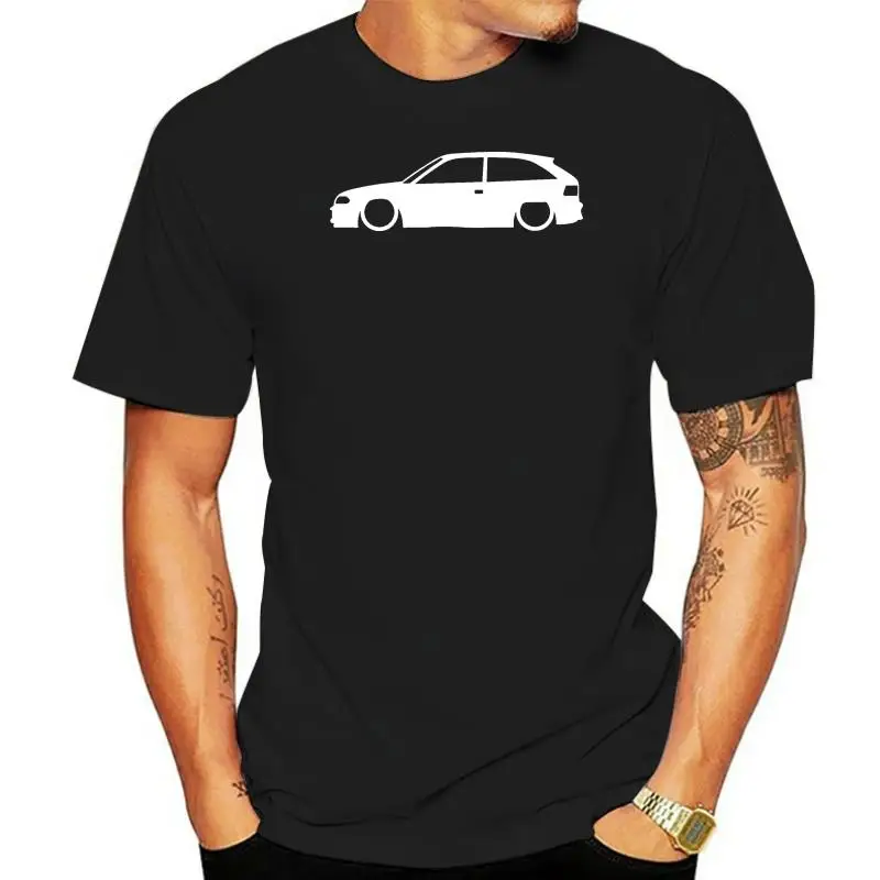 Astra mk3 gsi outline silhouette T-Shirt aus 100% baumwolle mit rundhals ausschnitt