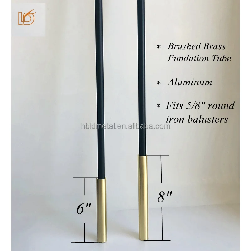 custom.Indoor Decorated Height 6 8 Foundation Tube Round 5/8 Iron Stair Spindle Wrought Iron Staircase Baluster