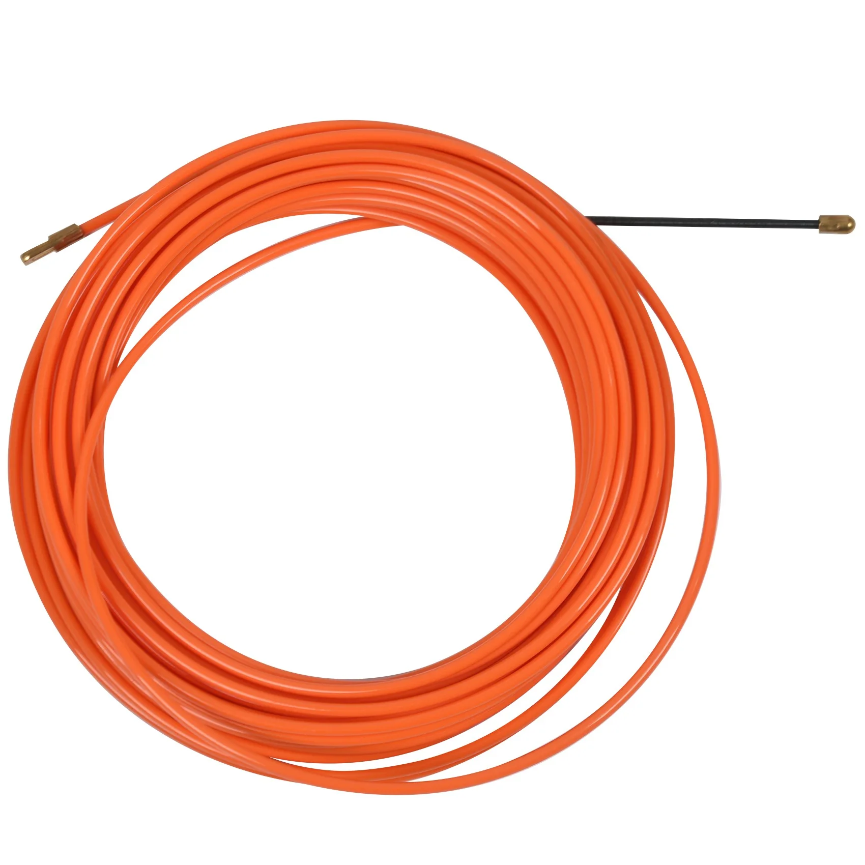 4Mm 15 Meter Orange Guide Device Nylon Electric Cable Push Pullers Duct Snake Rodder Fish Tape Wire