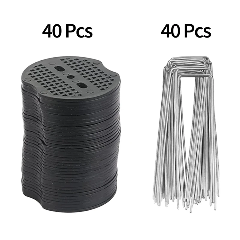 Garden Peg U-Shape Ground Nail Film Fixed Pegs Gardening Fixing Tools Suitable For Fixing Outdoor Irrigation Hoses