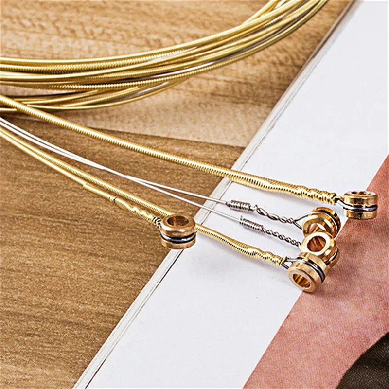 6pcs Pure Copper Strings 1-6 Classical Classic Guitar Strings Steel Wire Classic Acoustic Folk Ukulele Guitar Parts Accessories