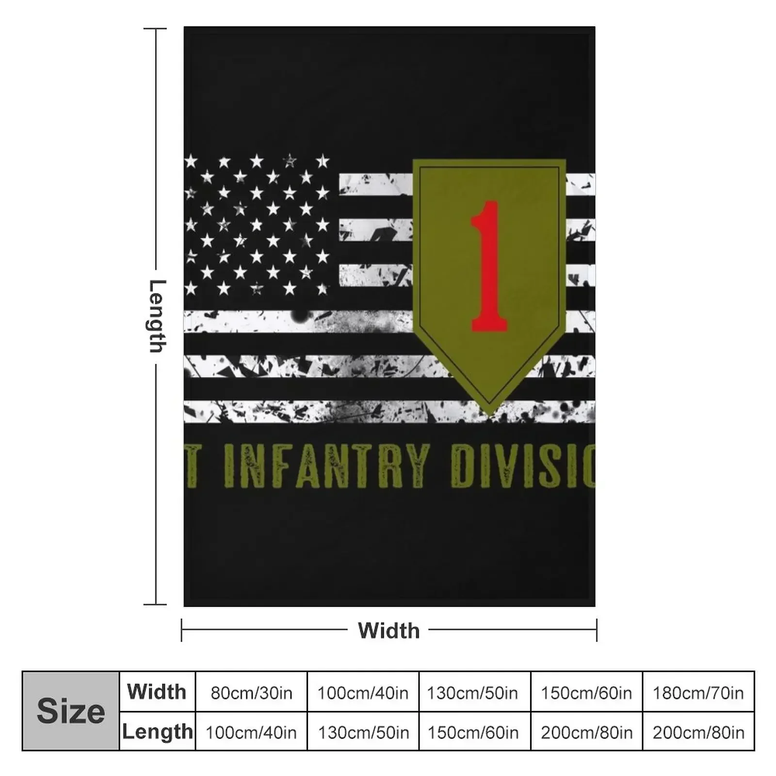 1st Infantry Division (Distressed Flag) Throw Blanket sofa bed Winter beds Bed Designers wednesday Nap Blankets