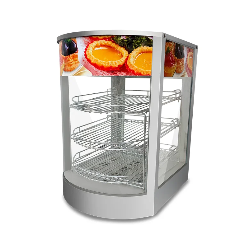 

Электрический подогреватель для готовых блюд с подносом-витриной и стеклянной изоляционной шкафной витриной для коммерческого использования (акция)