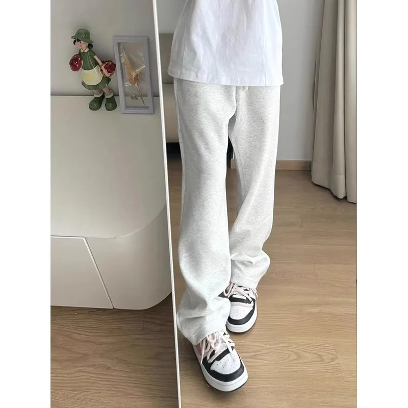 グレーブレード スポーツパンツ メンズ カジュアル ストレートレッグ ロングパンツ 春秋 アメリカンスタイル ヘビーウェイト コットン ポリエステル混紡