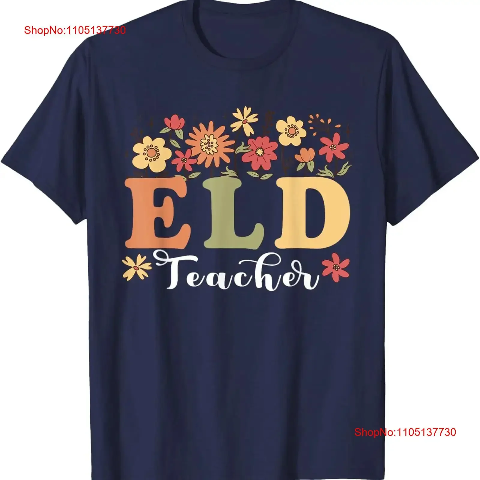 ELD Teacher English Language Development Back To School T Shirt  vintage Washed Slightly Soft Top For Everyday Wear fashion