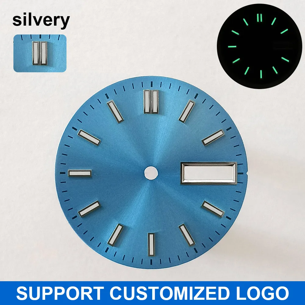 28,5 mm Zifferblatt Leuchtendes Zifferblatt Geeignet für NH-36 Uhrwerk Mechanische Uhr Montage Teile Modifikation Individuelles LOGO/Name – Detail 6