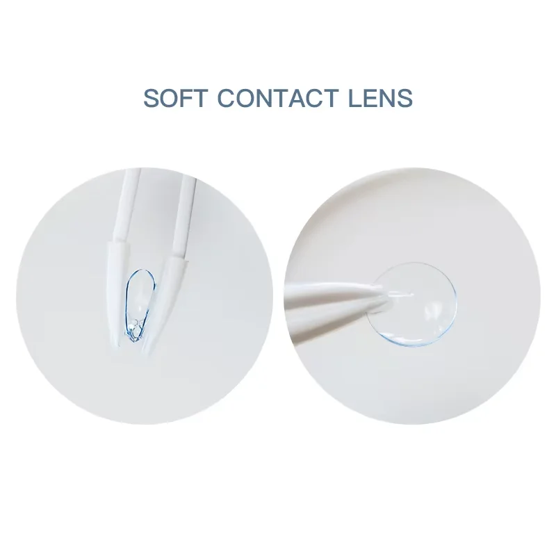 OVOLOOK-2pcs/pair Prescription Lenses Contact Lenses with Diopter for Eyes Correction With Degree with Free Lens Containers 14MM