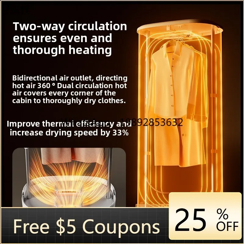 

ZZ Foldable Clothes Dryer Portable Air Dryer for Clothes Heating Clothes