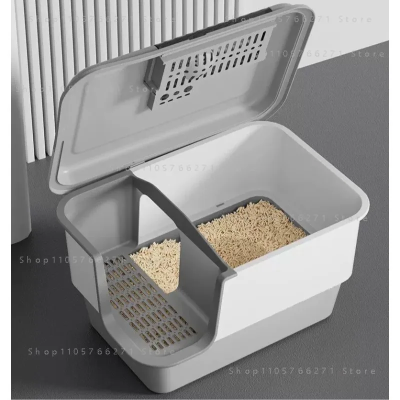 Extra Large Corridor Cat Litter Box Fully Enclosed Odor-proof and Splash-proof Huge Type