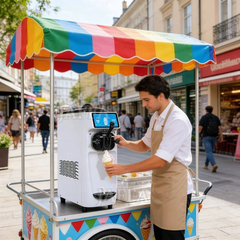 Mini Ice Cream Machine Cheap Price Commercial Frozen Yogurt Soft Serve Ice-Cream Making Soft Ice Cream Machine