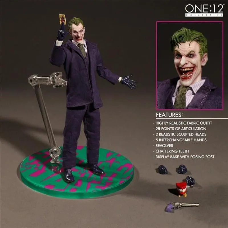 Mezco Wolverine Batman รูป X-Mem One 12 ลูกศรสีเขียว Punisher Frankenstein JOKER Action Figures Super HERO Series ของเล่น