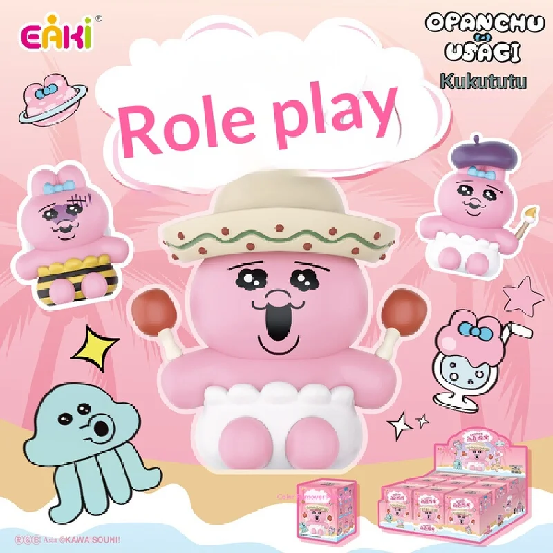 

Eaki Opanchu Usagi Blind Box Role Play Series Cute Collectible Figurine Desktop Ornament Trendy Toy Periphery Doll