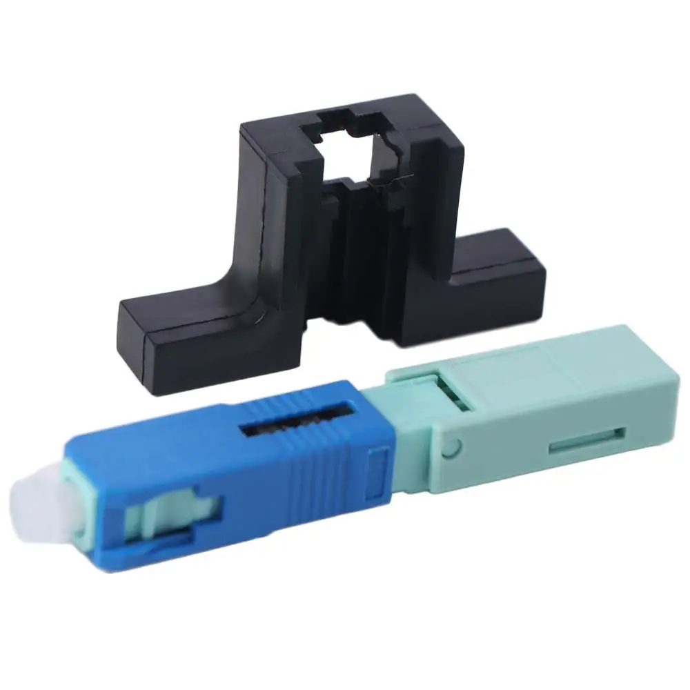 

10Pcs Embedded SC UPC Fiber Optic Quick Connector Reusable Easy To Install Single-Mode Connector Professional Multi-functional