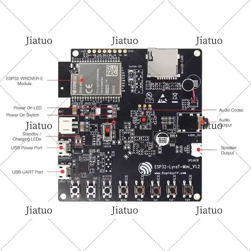1PCS 100% New Original for Espressif ESP32-LyraT-Mini Audio Development Board with for ESP32-WROVER-E Module In Stock