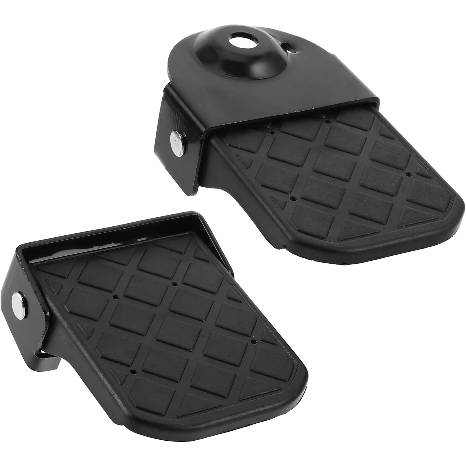 

1Pair Foldable Foot Pegs for Atv Electric Bikes Rear Seat Fixed Design Comfortable Stable Ride Mini Floorboards Passenger