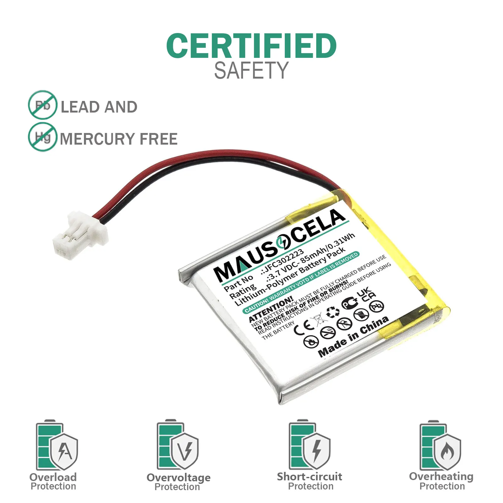 Remote Start Battery For Clifford:JFC302223,ASRS-7504,7506AS,AS757,7941X,7756X,7756V,3706,4706,7756P,3706V,3806V,4606V,4706V