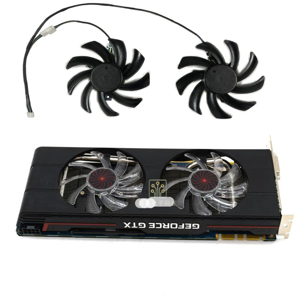 2 Pz/set T129215SH T129215BU,GPU di Raffreddamento, Per PowerColor RX6700XT 12GB,Per PowerColor RX5700 8G,Per PowerColor R9 380X,Per PowerColor kurousthikou RD-RX6600