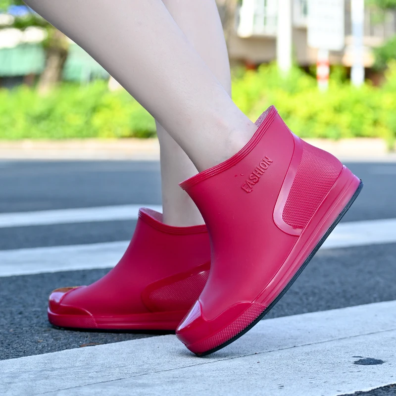 

Women's Shoes Fashion Waterproof Men's Rain Shoes Large Size Casual Thick Sole Comfort Footwear Men's Women's Rain Boots
