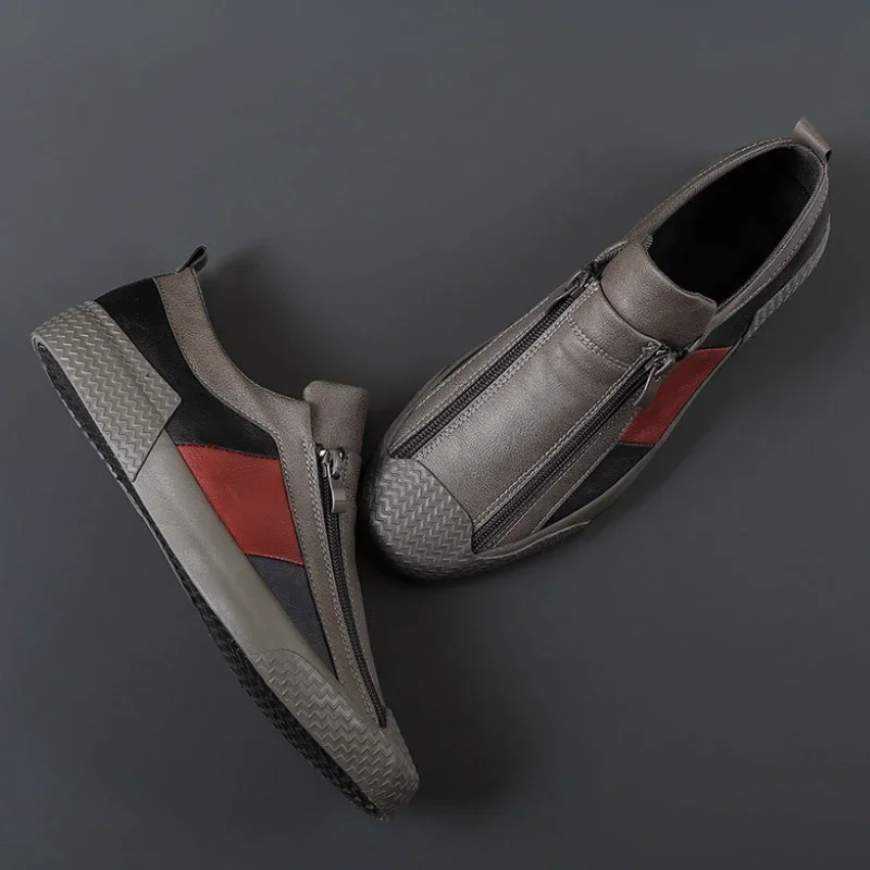 Men\'s Sneakers High Quality Men Shoes Comfortable Leather Shoes Wear-resistant Plus Size Casual Driving Shoes Hot Sale Moccasins