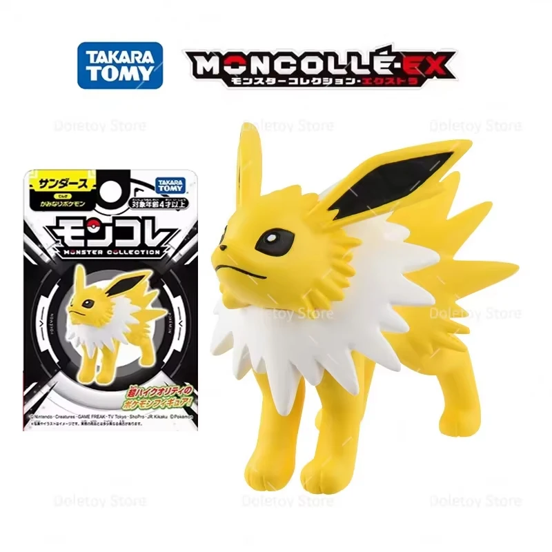 TAKARA TOMY Pokemon Figure Toys Eevee Jolteon Flareon Leafeon Glaceon Umbreon Figure Trainer Ash Ketchum Leon Action Model - view 3