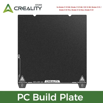 Creality placa de construção de pc 235x235mm para Ender-3 v3 se/Ender-3 v3 ke/CR-10 se/Ender-3 s1/s1 pro/Ender-3 v2 neo peças de impressora 3d