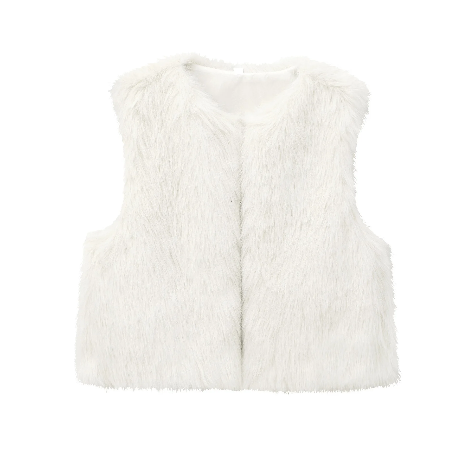 Women's Autumn Winter Faux Fur Vest Warm Fashion Casual Vest Coat Sleeveless Jacket Fashion Streetwear New Outerwear