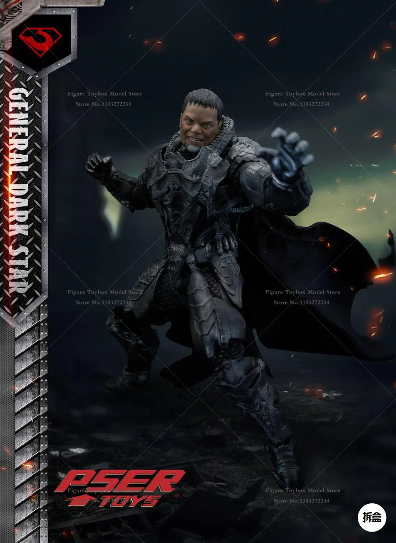 PSERTOYS 1/12 escala Dru-Zod soldado hombre móvil modelo DC Anime General estrella oscura delicado 6 "juego completo colección de figuras de acción